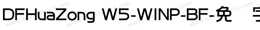 DFHuaZong W5-WINP-BF字体转换